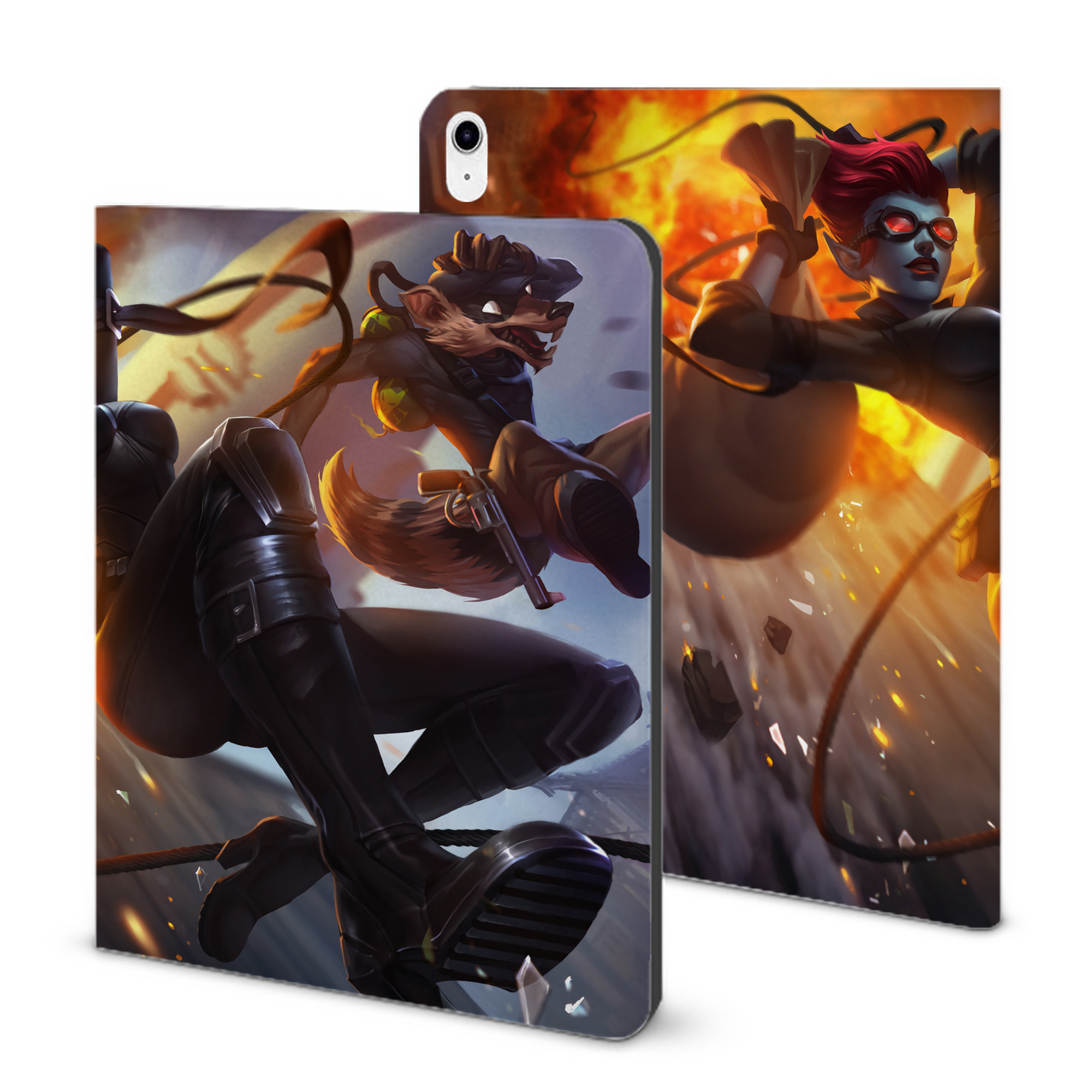 （画像用） リーグ・オブ・レジェンド League of Legends LOL IPad ケース ブック型 PUレザー TPU 耐衝撃 軽量 薄型 ペン収納なし 全面保護 IPad 各モデル対応